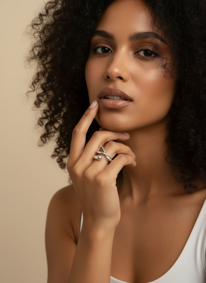 Hayati Ring Silver - Milgo Awad