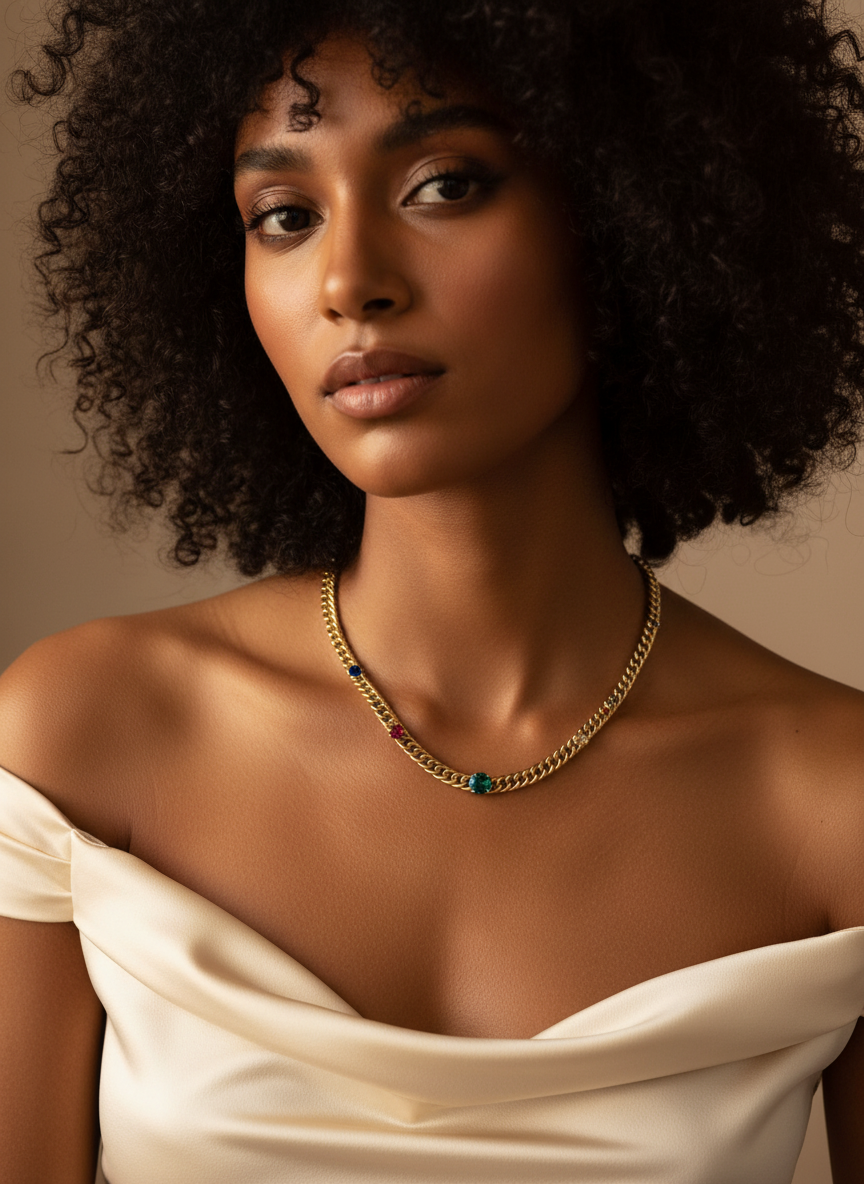 Sahara Gold Necklace - Milgo Awad