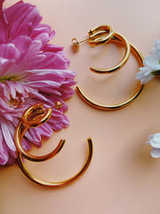 Ayaanle Earrings Gold - Milgo Awad