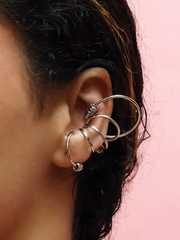 Aliyah Ear Cuff Silver - Milgo Awad