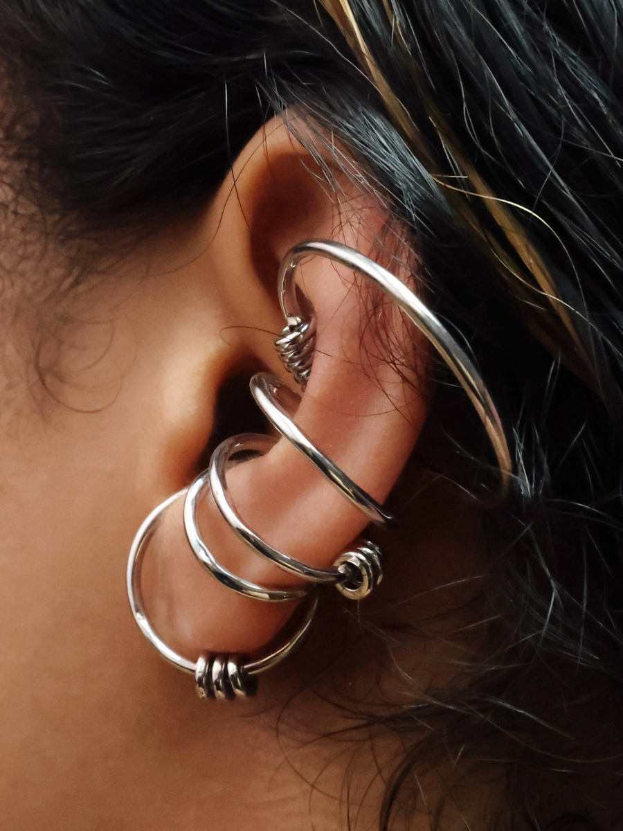 Aliyah Ear cuff Silver - Milgo Awad
