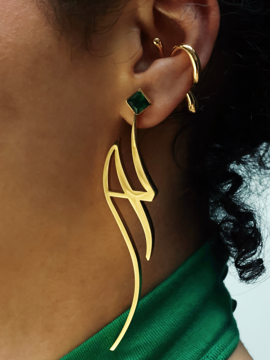 Heka Ear Cuffs Gold - Milgo Awad